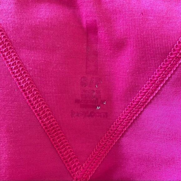 Lucy Short Sleeve High-Low X Back Top Pink Small - Picture 5 of 7
